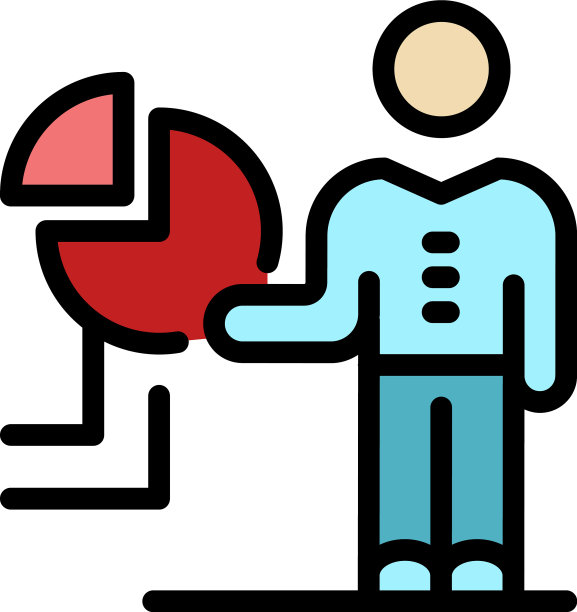 演示图表man图标颜色轮廓图片下载