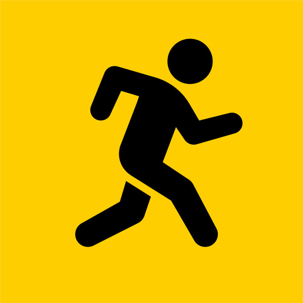 男人跑得很快。图片下载