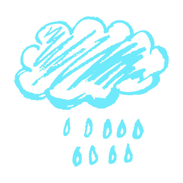 图标在手绘风格的蜡笔画图片下载