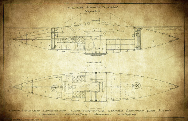 电动潜艇鱼雷艇图片下载