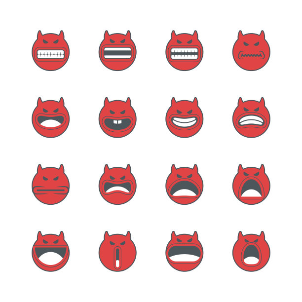 可爱的愤怒表情符号图片下载