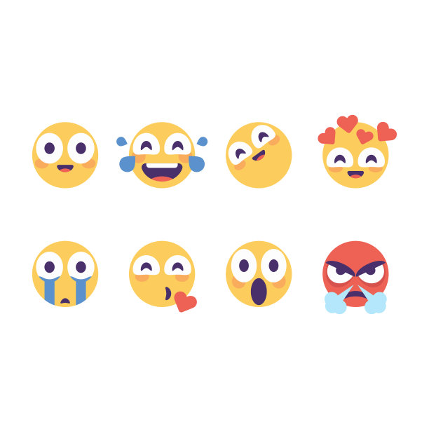 表情符号必备收藏可爱的大眼睛图片下载