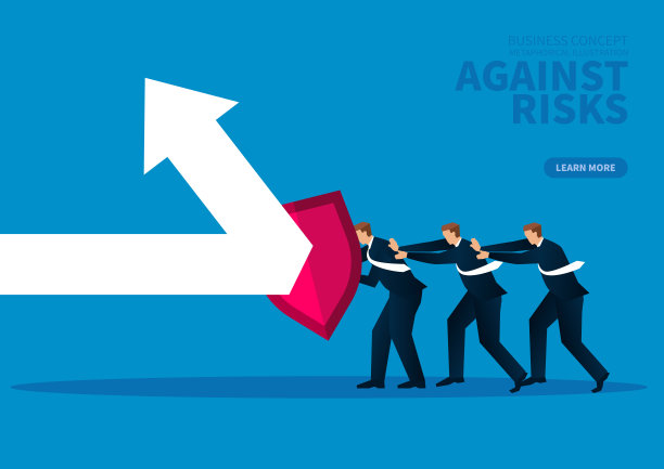 一群拿着盾牌抵挡弓箭攻击的商人图片下载