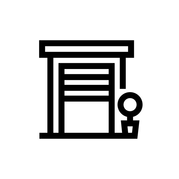 车库线图标，设计，像素完美，可编辑笔触。标志、标志、符号。图片下载