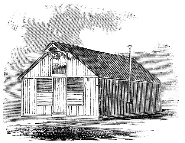 可移动的校舍外立面，1857年图片下载