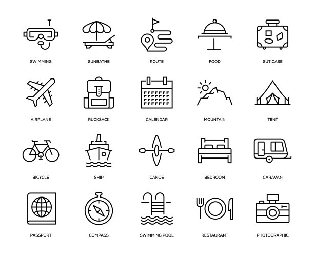旅行图标设置图片下载