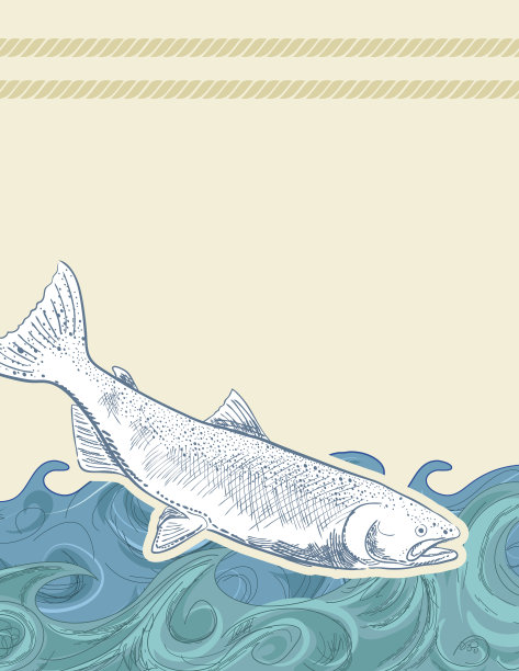 手绘背景与航海元素图片下载