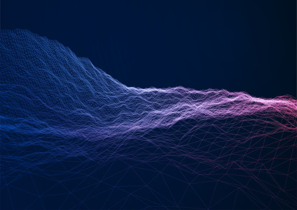 抽象背景与三维网格网格图片下载