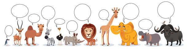 动物和语言泡泡图片下载