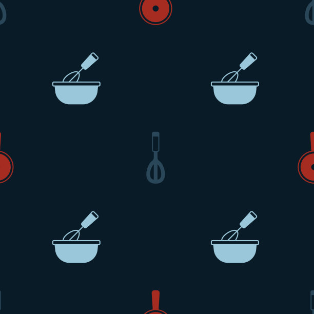 设置煎锅厨房打蛋器和烹饪图片下载