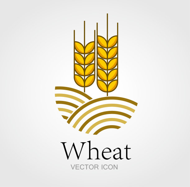 小麦标志设计图片下载