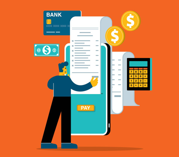 电子收据-商人图片下载