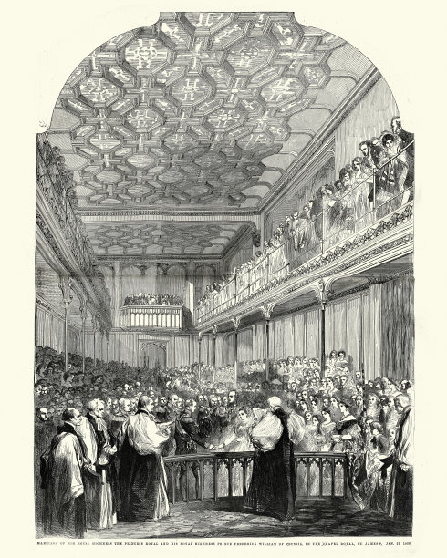 公主的婚礼在圣詹姆斯宫的礼拜堂举行图片下载