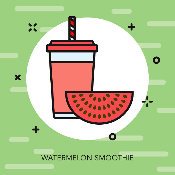 西瓜冰沙图标图片下载