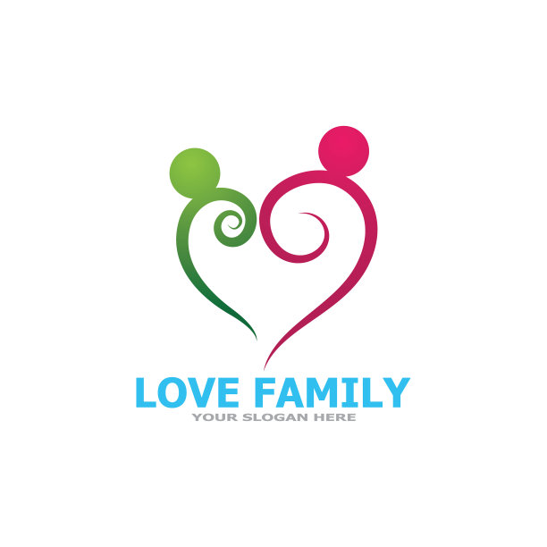 家庭护理标志和符号模板图片下载