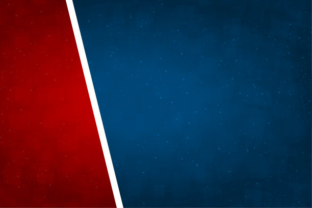 水平矢量插图的分割或分割的背景与较大的午夜海军蓝，较小的明亮的深红色或栗色在对比色分区图片下载