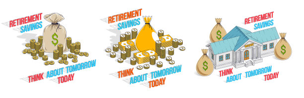 节约概念3d集隔离在白色图片下载