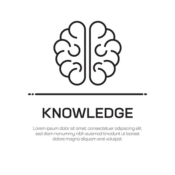 知识矢量线图标-简单的细线图标，优质的设计元素图片下载