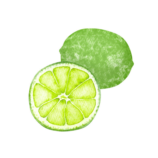 水彩石灰图片下载