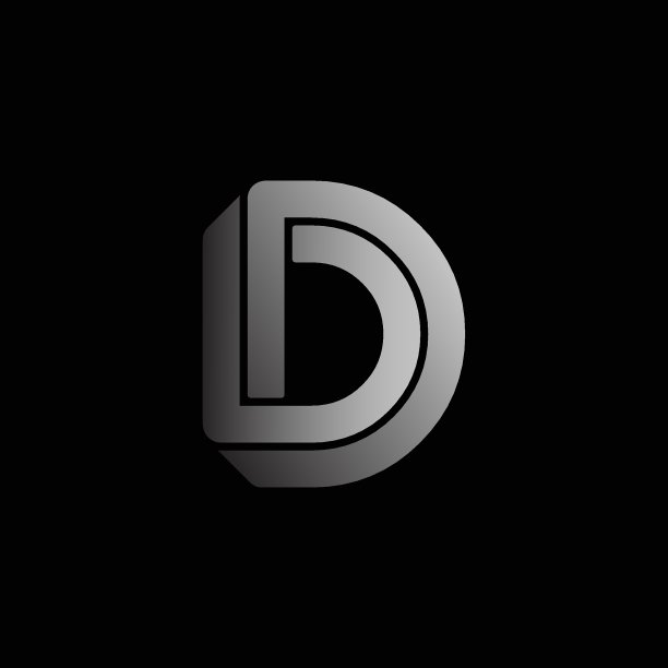 矢量标志字母D图片下载