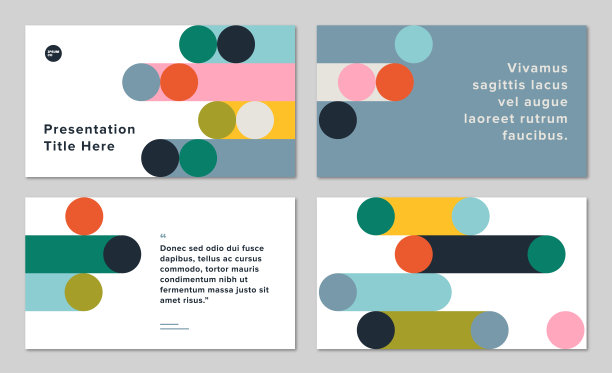 展示设计模板与抽象几何图形- IpsumCo系列图片下载