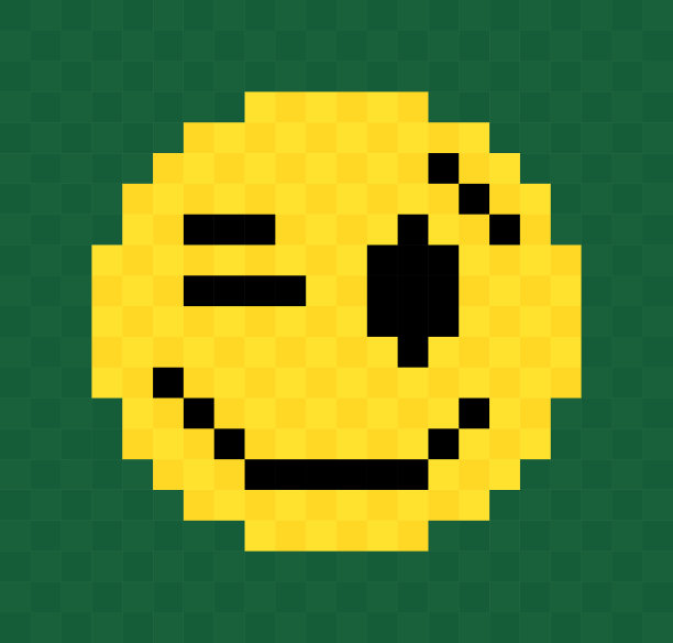 像素眨眼的脸图片下载