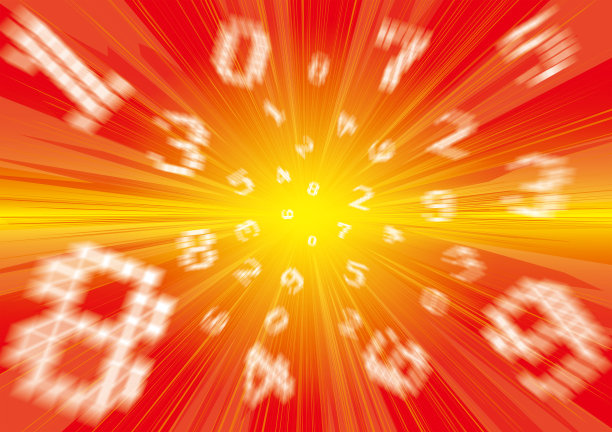 红色背景与弹出的数字图片下载