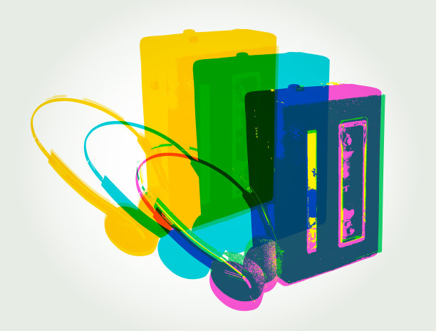 复古音乐图标-图片下载