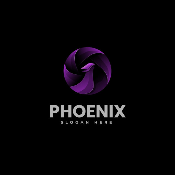 Logo凤凰渐变彩色风格图片下载