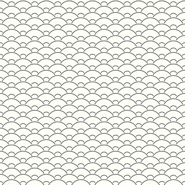 中式无缝圆形抽象波浪纹样图片下载