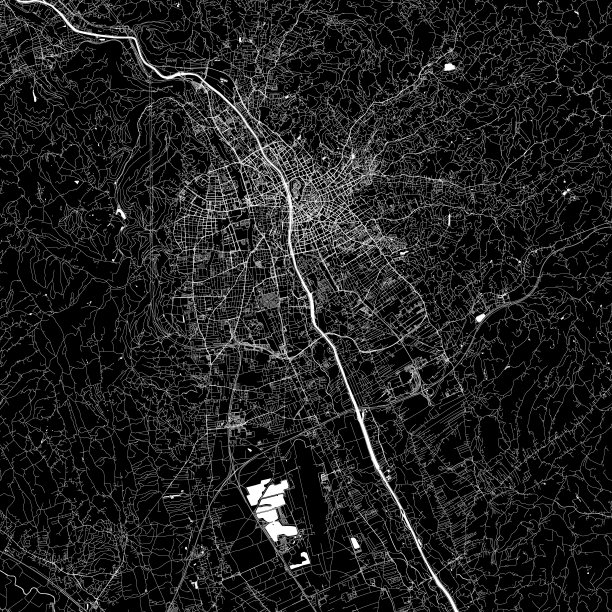奥地利格拉茨矢量地图图片下载