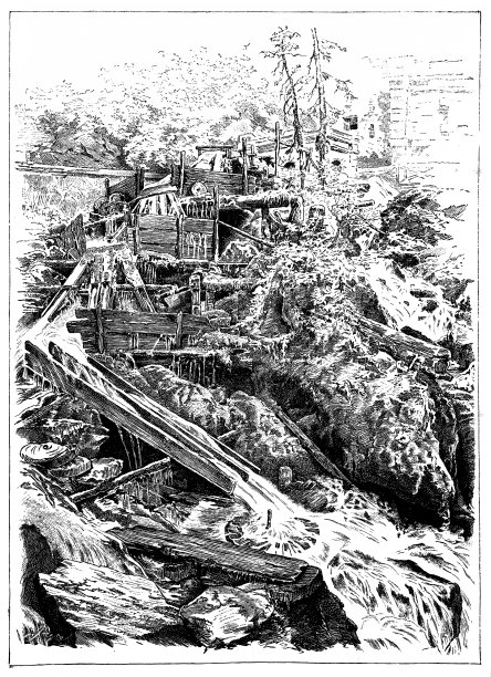 昂特斯堡的大理石磨坊。Untersberg是贝希特斯加登阿尔卑斯山脉的一块山脉，横跨德国贝希特斯加登和奥地利萨尔茨堡之间的边界图片下载