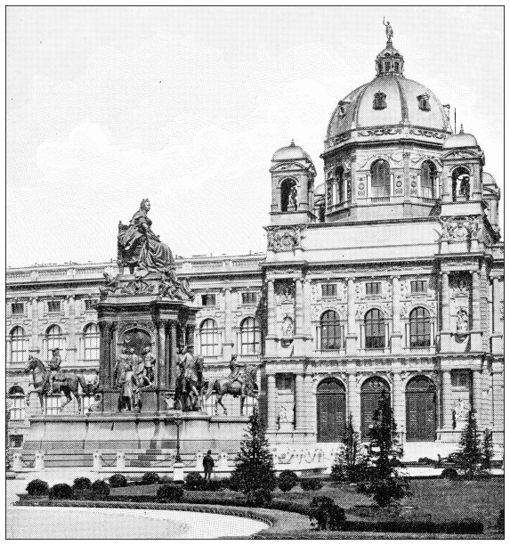 维也纳的古董旅行照片:玛丽亚·特蕾莎纪念碑图片下载