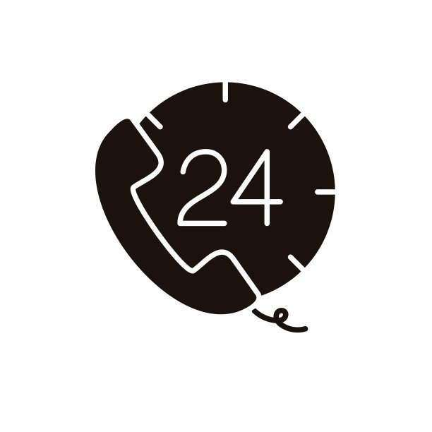 24小时电话图标图片下载