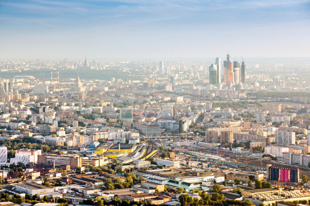 莫斯科壮观的鸟瞰图图片下载