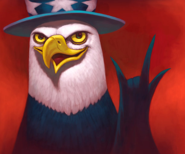 美国秃鹰欢呼图片下载