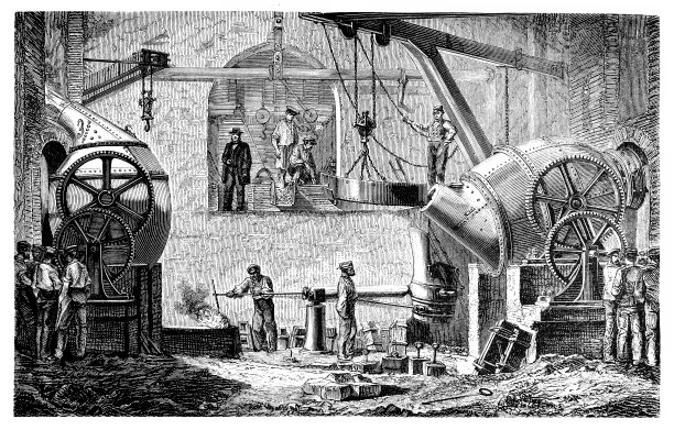 转炉炼铁的工艺处理图片下载