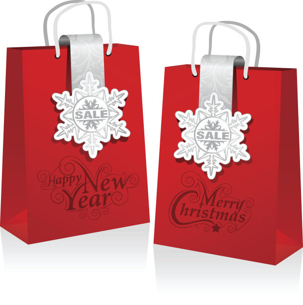 圣诞购物袋图片下载