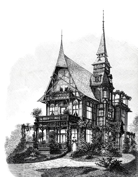 木制别墅图片下载