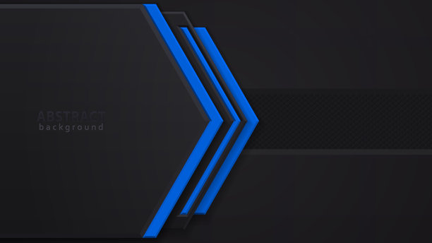 蓝色和黑色对比抽象技术背景。布局设计技术。矢量企业设计。图片下载