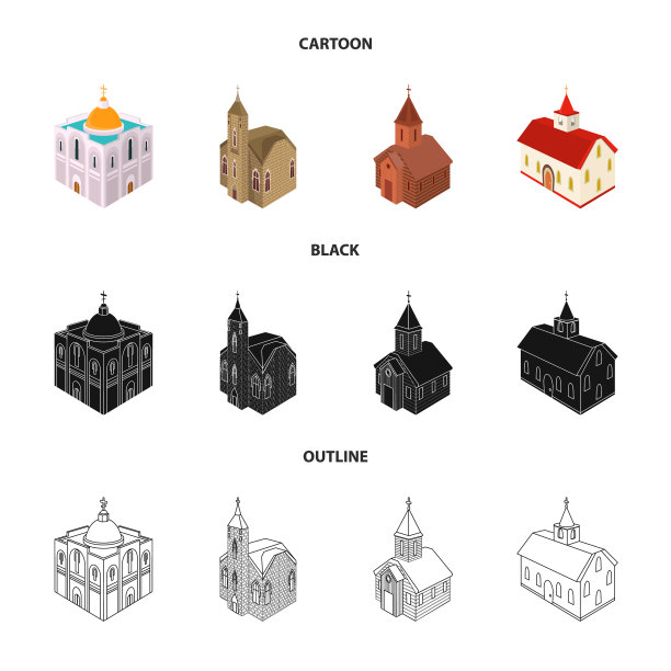 设计寺庙和历史标志图片下载