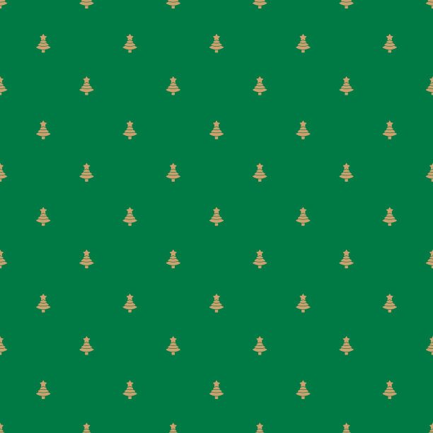 圣诞树无缝图案库存插图图片下载