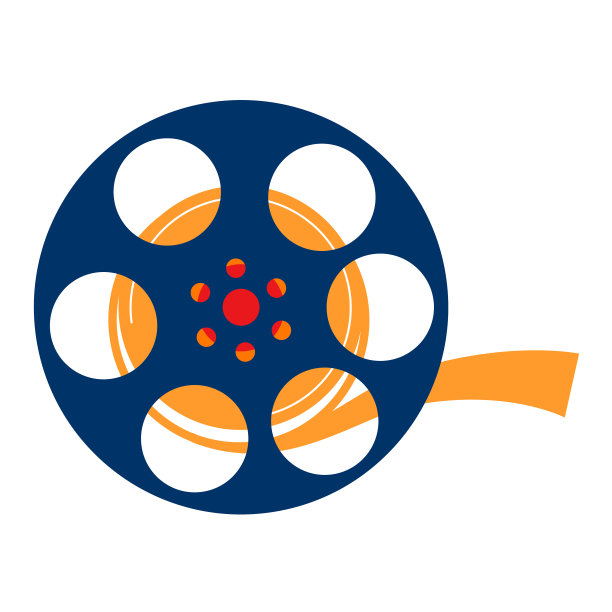 筒管采用薄膜条形平面设计风格，单孤立物体图片下载