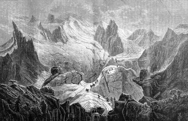 万宝龙冰川图片下载