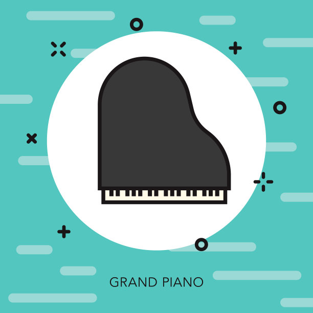 大钢琴乐器图标图片下载