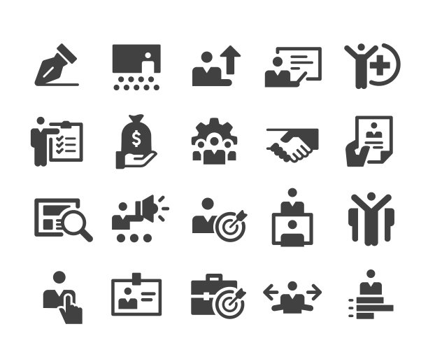 人力资源图标-经典系列图片下载