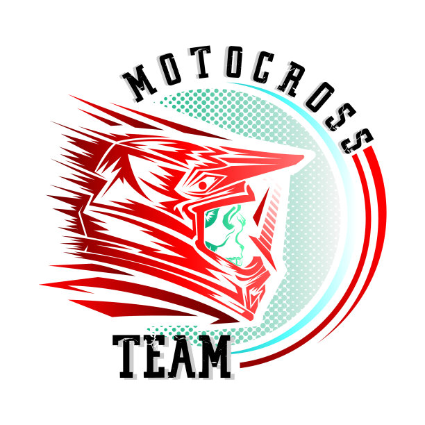 头盔摩托车越野t恤设计图片下载