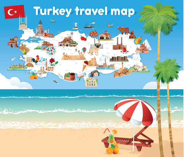 土耳其旅游地图图片下载