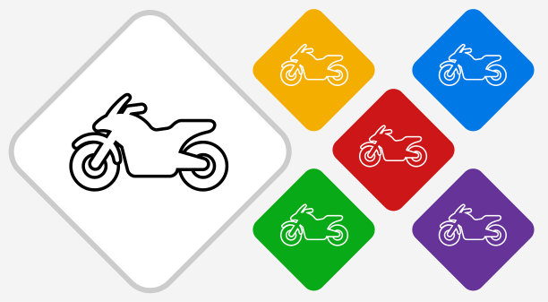 摩托车图标图片下载