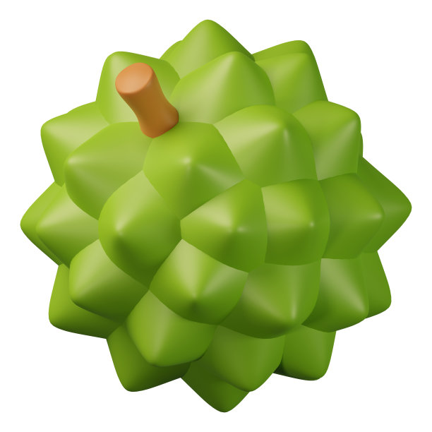 水果榴莲3D图标说明图片下载